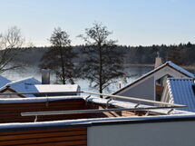 Modernes Ferienhaus mit Sauna, Seeblick, Dachterra