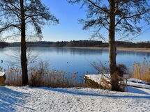 Modernes Ferienhaus mit Sauna, Seeblick, Dachterra