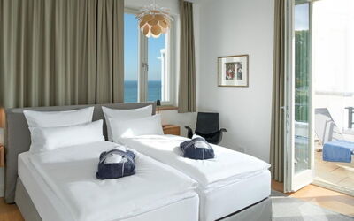 Strandnahe Ferienwohnung Meerselig mit Balkon