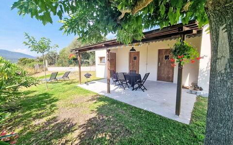 Calcatoggio 600: Area Rurale, Villetta, Prato, Shade, Giardino, Agriturismo, Cortile, Backyard, Landscaping