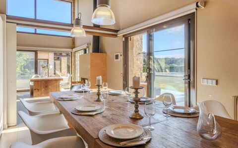 El Refugio Mediterráneo: Mobilia, Interior Design, Cucina, Legna, Pavimentazione, Soffitto, Controsoffitto, Cucina & Sala Da Pranzo Tavolo, Sala Da Pranzo, Pavimento