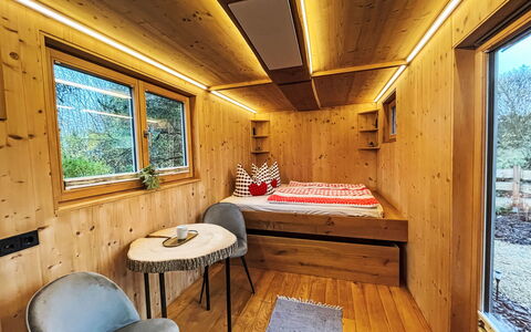 Tiny House Cottage Herbert: Legna, Color Legno, Soffitto, Latifoglie, Legname, Plank, Log Cabin, Vernice, Compensato
