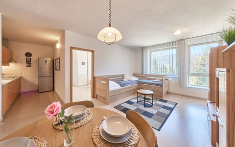 Harrachov Resident a: Interior Design, Mobilia, Legna, Pavimentazione, Soffitto, Appartamento, Pavimento, Camera, Sedia, Soggiorno