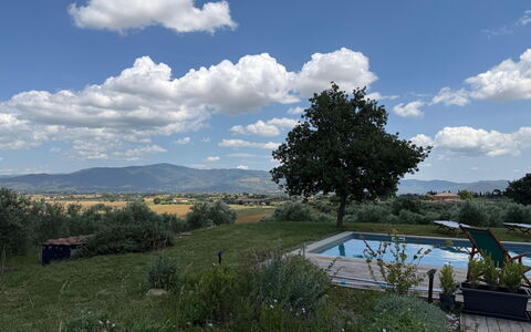 Villa Dedalo: Cielo, Blu, Paesaggio, Lotto, Giardino, Landscaping, Mobili Da Esterno, Cumulo, Piantagione
