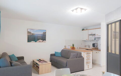 Palmier: Mobilia, Interior Design, Pavimentazione, Pavimento, Soffitto, Appartamento, Camera, Divano, Soggiorno, Casa