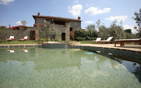 Mattei Villa: Giardino, Estate, Landscaping, Giochi D'Acqua, Riflessione, Stagno, Agriturismo, Backyard, Villa