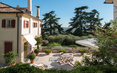 Galero: Casa, Casa, Arbusto, Zona Residenziale, Giardino, Estate, Hacienda, Balcone, Landscaping, Cortile