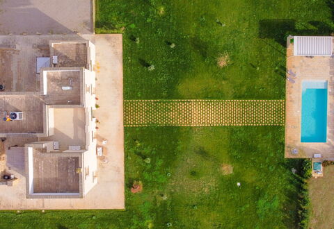 Masseria Ficalindia: Piscina, Lotto, Giardino, Prato, Estate, Landscaping, Erba Sintetica, Ricorrere, Backyard, Design