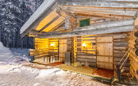 Äkästupa: Legna, Inverno, Neve, Congelamento, Log Cabin, Villetta, Capanna, Materiali Naturali, Ghiaccio, Legname