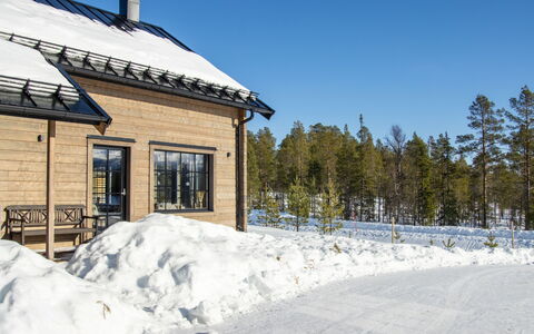 Fjällhemmet: Legna, Villetta, Casa, Casa, Tetto, Raccordo, Inverno, Neve, Congelamento, Pendenza