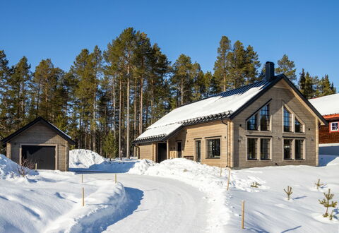 Fjällhemmet: Legna, Villetta, Casa, Casa, Tetto, Raccordo, Inverno, Neve, Congelamento, Pendenza