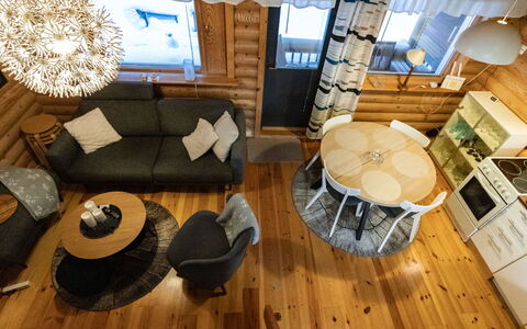 Levin Neljä Tuulta: Legna, Neve, Inverno, Villetta, Congelamento, Casa, Log Cabin, Larice, Raccordo