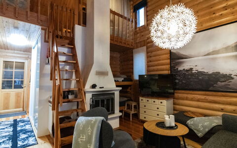 Levin Neljä Tuulta: Legna, Neve, Inverno, Villetta, Congelamento, Casa, Log Cabin, Larice, Raccordo