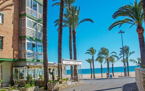 Turia Playa: Cielo, Pianta, Costruzione, Acqua, Proprietà, Finestra, Blu, Azzurro, Albero, Arecales