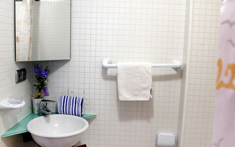 Elegance: Bagno, Camera, Viola, Piastrella, Proprietà, Gabinetto, Idraulico Fixture, Bagno Accessorio, Parete, Interior Design