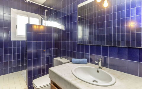 Argentona 642: Blu, Pavimentazione, Idraulico Fixture, Bagno, Pavimento, Piastrella, Interior Design, Rubinetto, Lavello, Idraulico