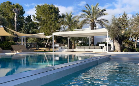 Villa the Marvel: Piscina, Ricorrere, Shade, Mobili Da Esterno, Struttura Esterna, Eco Hotel, Pergola, Sedia, Baldacchino, Villa