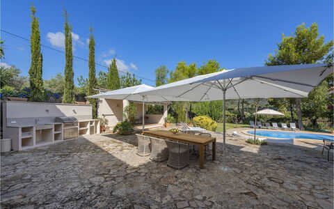 Can Cabana: Mobilia, Mobili Da Esterno, Sedia, Shade, Ombrello, Flagstone, Tavolo Esterno, Giardino, Landscaping, Terrazza