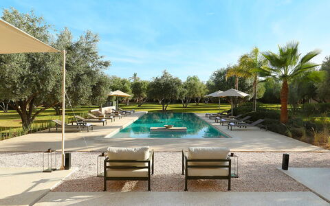 Villa Eleganza: Piscina, Riflessione, Giardino, Ricorrere, Shade, Estate, Mobili Da Esterno, Landscaping, Reflecting Pool, Stagno