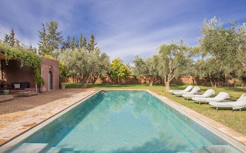 Villa Mauri: Piscina, Estate, Hacienda, Riflessione, Landscaping, Ricorrere, Giochi D'Acqua, Cortile, Reflecting Pool