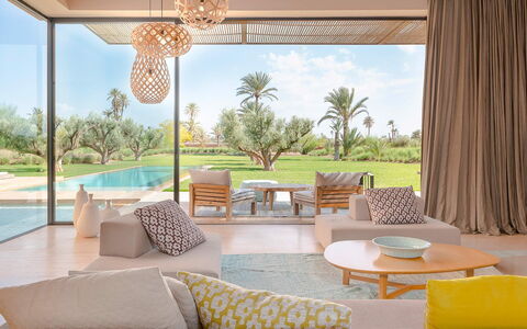 Villa Amrabat: Mobilia, Interior Design, Pavimentazione, Pavimento, Casa, Soggiorno, Soffitto, Ricorrere, Divano, Sedia