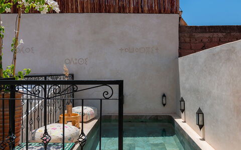 Riad Ali: Materiale Composito, Piscina, Piastrella, Vaso Di Fiori, Pianta Della Casa, Cortile, Giochi D'Acqua, Flagstone