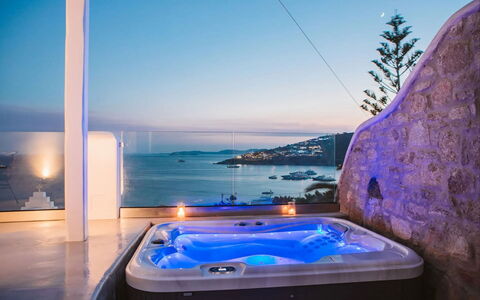 Villa Sonia: Blu, Ricorrere, Hotel, Idraulico Fixture, Vasca Da Bagno, Piscina, Vasca Idromassaggio, Eco Hotel, Attico
