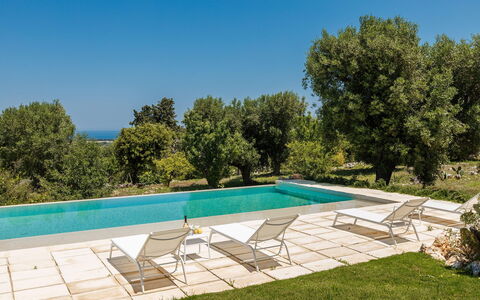 Villa Riva: Mobilia, Giardino, Mobili Da Esterno, Piscina, Shade, Sedia, Flagstone, Landscaping, Prato, Backyard