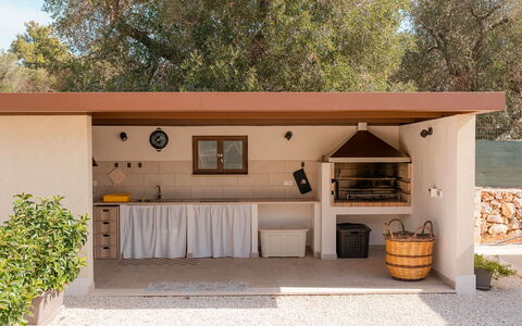 Villa Il Gelsomino: Giardino, Shade, Color Legno, Struttura Esterna, Backyard, Cucina, Design, Vaso Di Fiori, Pianta Della Casa, Sedia