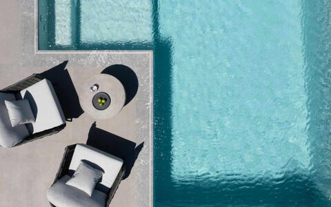Villa Estia: Piscina, Mobili Da Esterno, Lettino, Materiale Composito, Ricorrere, Sedia, Tempo Libero, Shade, Sedia A Sdraio, Calcestruzzo