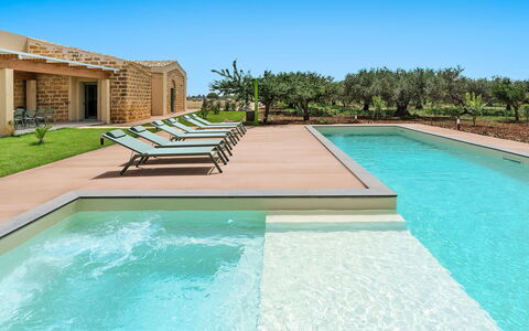 Villa Clemente: Piscina, Ricorrere, Estate, Giardino, Shade, Hacienda, Terme, Design, Landscaping, Cortile