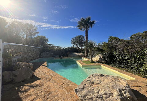Sa Galera Villa: Blu, Piscina, Roccia, Ricorrere, Giochi D'Acqua, Eco Hotel, Landscaping, Tropici
