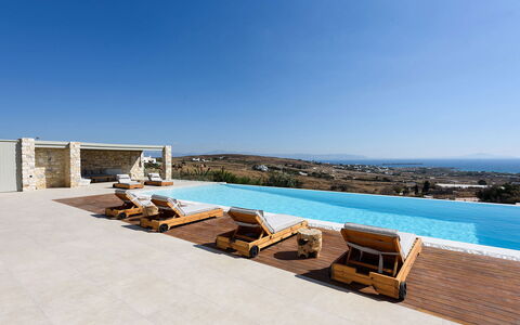Villa Melina: Blu, Materiale Composito, Shade, Piscina, Design, Colonna, Flagstone, Piastrella, Villa
