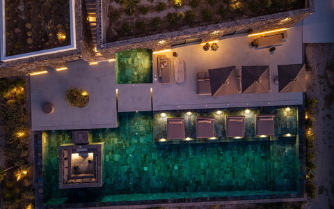 Villa Kallisti: Piscina, Ricorrere, Cortile, Landscaping, Eco Hotel, Dimora, Villa, Resort Citta ', Hotel, Paesaggio Di Illuminazione