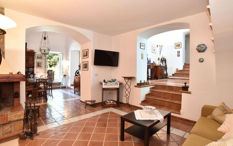 Villa Birbante: Mobilia, Interior Design, Pavimentazione, Soffitto, Sedia, Tavolo, Pavimento, Camera, Soggiorno, Divano