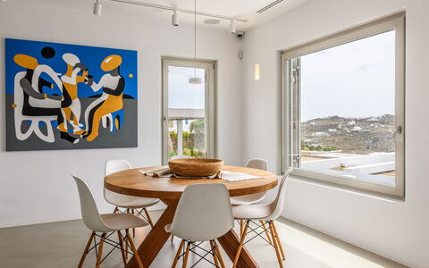 Villa Atlante: Mobilia, Interior Design, Sedia, Tavolo, Pavimentazione, Cucina & Sala Da Pranzo Tavolo, Pavimento, Camera, Cornice, Sala Da Pranzo