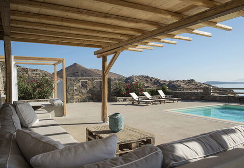 Villa Mycenaean: Shade, Pergola, Struttura Esterna, Mobili Da Esterno, Ricorrere, Colonna, Fascio, Villa, Piscina