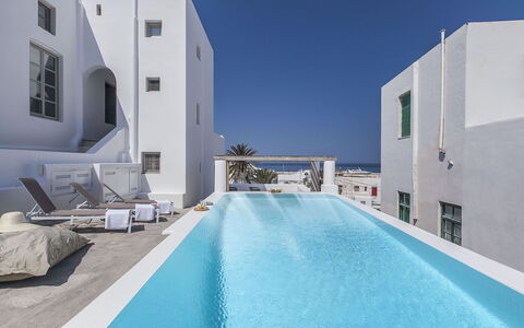 Halki Villa: Blu, Appartamento, Piscina, Materiale Composito, Ricorrere, Balcone, Hotel, Condominio, Design, Resort Citta '