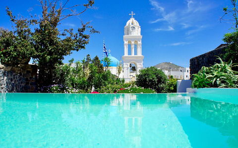 Mansion Kyani: Blu, Piscina, Ricorrere, Eco Hotel, Hacienda, Resort Citta ', Villa, Vaso Di Fiori, Pianta Della Casa