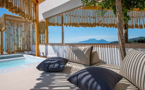 Casa Mariavittoria: Interior Design, Soffitto, Shade, Ricorrere, Eco Hotel, Tenda, Villa, Hotel, Piscina, Illuminazione Diurna
