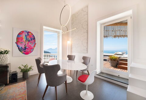 Casa Mariavittoria: Mobilia, Interior Design, Pavimentazione, Tavolo, Pavimento, Sedia, Camera, Soffitto, Mare, Casa