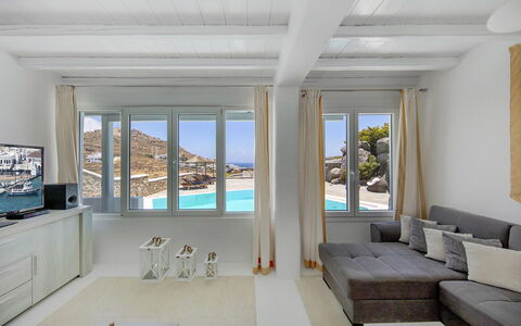 Villa Cassandra: Mobilia, Interior Design, Appartamento, Pavimento, Pavimentazione, Soffitto, Camera, Soggiorno, Mare