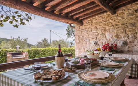 Villa del Colle: Mobilia, Tavolo, Cucina & Sala Da Pranzo Tavolo, Sedia, Tovaglia, Mobili Da Esterno, Tavolo Esterno, Biancheria, Agriturismo, Sala Da Pranzo