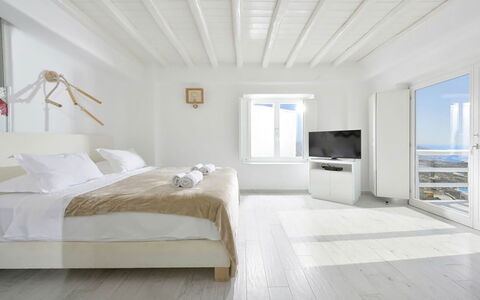 Villa Fabulous: Appartamento, Hotel, Design, Camera Da Letto, Balcone, Attico, Pavimento In Legno, Villa, Ricorrere, Bedding