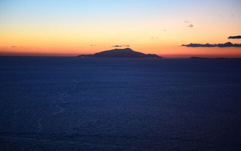 Villa Felicia: Orizzonte, Risorse Idriche, Afterglow, Acqua, Crepuscolo, Tramonto, Arancia, Alba, Red Sky Alla Mattina