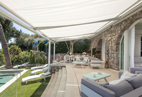 Villa Ieranto 6: Mobilia, Mobili Da Esterno, Sedia, Ricorrere, Shade, Piscina, Struttura Esterna, Tenda, Terrazza, Eco Hotel