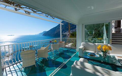 Villa Magnolia: Blu, Mobilia, Interior Design, Sedia, Tavolo, Ricorrere, Mare, Appartamento, Eco Hotel, Costa