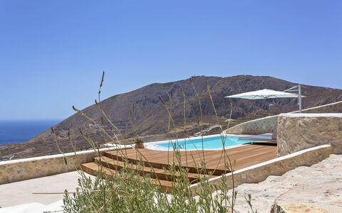 Villa Orestis: Piscina, Pavimento In Legno, Villa