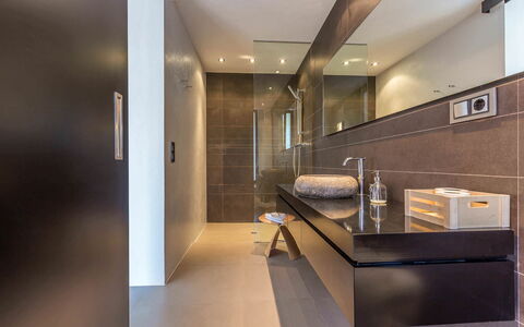 Villa Tomsk: Interior Design, Pavimentazione, Parete, Idraulico Fixture, Bagno, Pavimento, Mobiletto Del Bagno, Soffitto, Lampada, Lavello