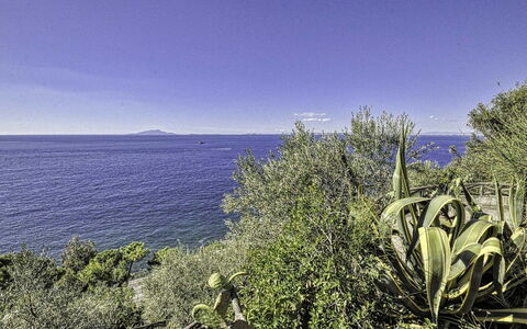 Casa Lubrense: Blu, Acqua, Corpo D'Acqua, Vegetazione, Mare, Orizzonte, Costiera E Morfologie Oceanic, Oceano, Costa, Tropici
